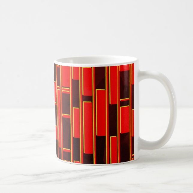 Caneca De Café Abstrato de inspiração de têxteis africanos (Direita)