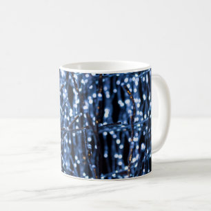 Caneca De Café Abstrato de Luz Azul