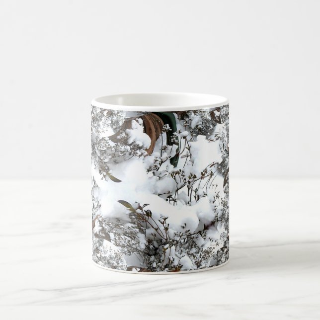 Caneca De Café Abstrato de Neve (Centro)