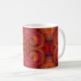 Caneca De Café Abstrato de Padrão Bonito De Cores De Água E Tinta