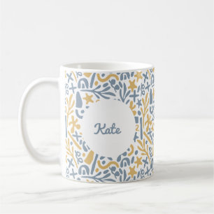 Caneca De Café Abstrato de pastel fofo personalizado