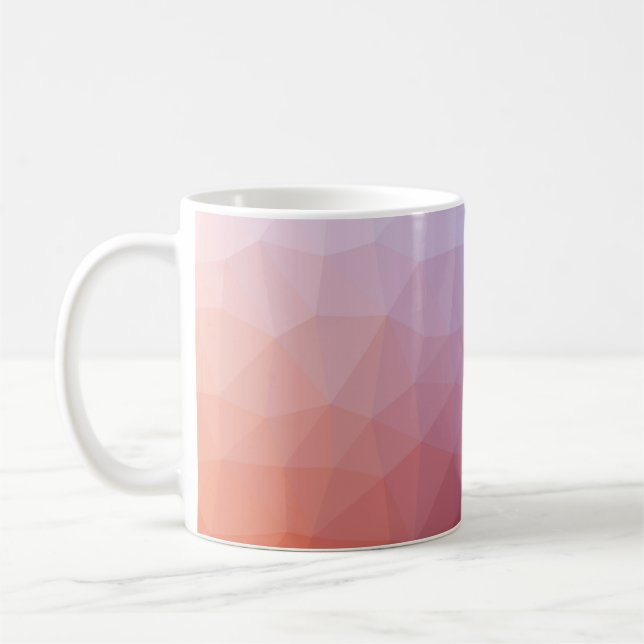 Caneca De Café  abstrato de polígono. Modern abstrato ilustração  (Esquerda)