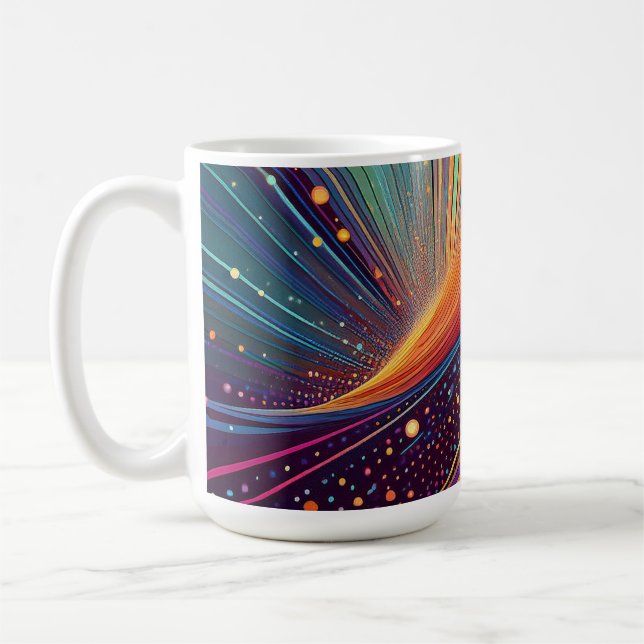 Caneca De Café Abstrato de redemoinho (Esquerda)