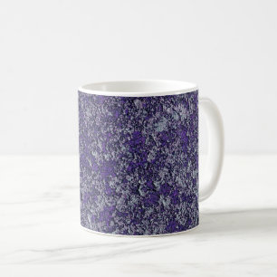 Caneca De Café Abstrato de textura metálica roxeira roxa-escura