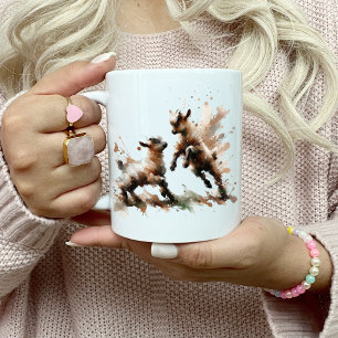 Caneca De Café Abstrato Dois Capats Mug