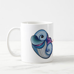 Caneca De Café Abstrato Dolphin Coffee Mug