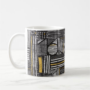 Caneca De Café Abstrato e design de padrões criativos sem falhas