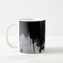 Caneca De Café Abstrato Escuro