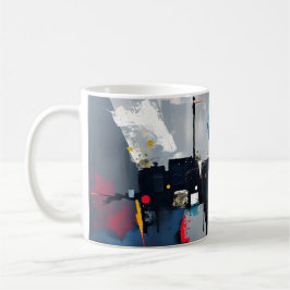 Caneca De Café Abstrato Escuro
