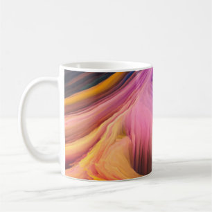 Caneca De Café Abstrato espiral colorida