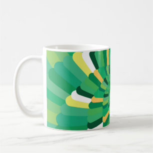Caneca De Café Abstrato espiralgeom de Gradação Geométrica