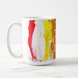Caneca De Café Abstrato Expressão de figuras humanas em movimento