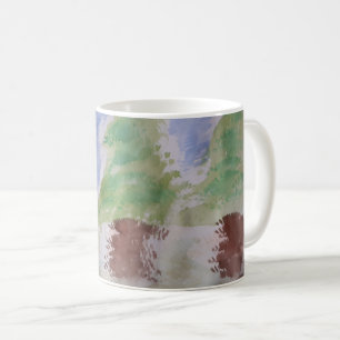Caneca De Café Abstrato Fir Trees Mug