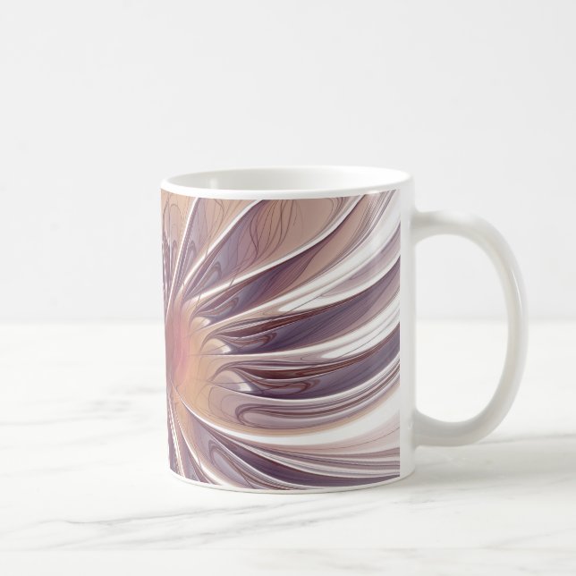 Caneca De Café Abstrato, forma e cores. dança da flor-de-fogo. (Direita)