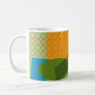 Caneca De Café Abstrato Formas