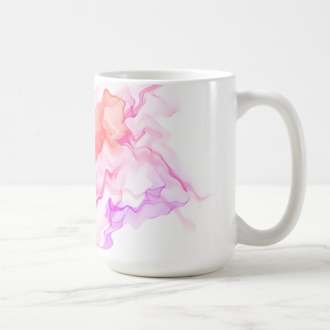 Caneca De Café Abstrato Fractal Smoke (Direita)
