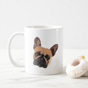 Caneca De Café Abstrato Francês Buldogue Coffee Mug