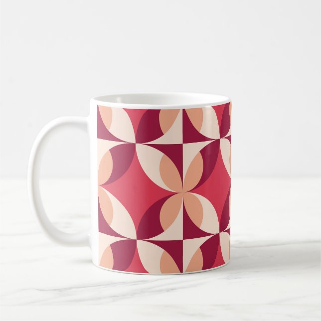 Caneca De Café Abstrato Geométrico: Design de têxteis sem costura (Esquerda)
