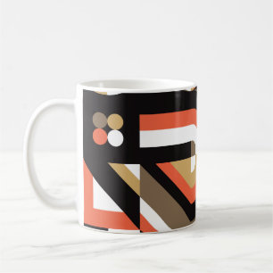 Caneca De Café Abstrato geométrico: Design de Trabalho de arte fu