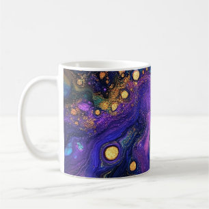 Caneca De Café Abstrato Iridescente Art Mug