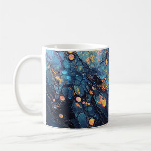 Caneca De Café Abstrato Iridescente Art Mug