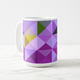 Caneca De Café Abstrato Lavanda Tone Mug