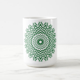 Caneca De Café Abstrato Line Art Mandala Coffee Mug