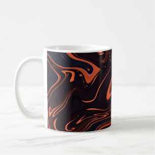 Caneca De Café Abstrato Marble: Fundo da Textura Artística