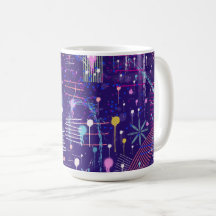 Abstrato Maximalista em Roxo