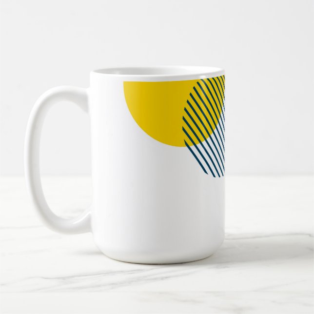 Caneca De Café Abstrato moderna, simples, mínima, moderna e moder (Esquerda)