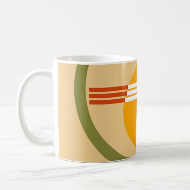 Caneca De Café Abstrato moderno do século médio  (Esquerda)