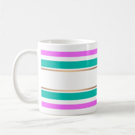 Caneca De Café Abstrato moderno riscado listrado elegante diverti