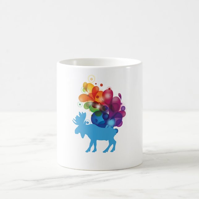 Caneca De Café Abstrato Moose Mug (Centro)