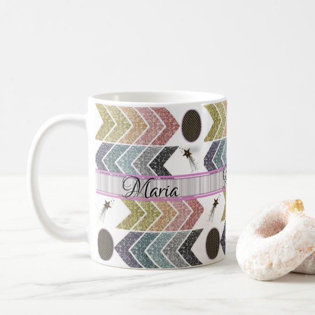 Caneca De Café Abstrato Mug (Com Donut)