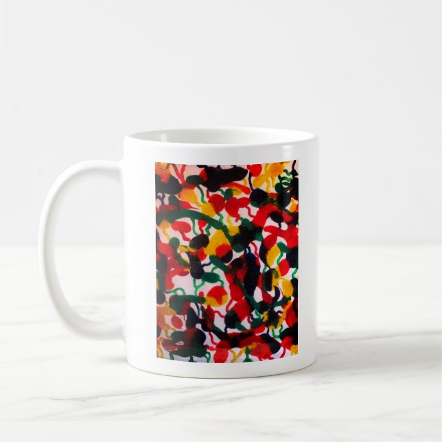 Caneca De Café Abstrato Mug (Esquerda)