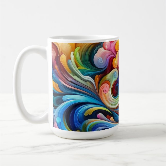 Caneca De Café Abstrato Mug (Esquerda)