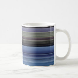 Caneca De Café Abstrato nº 1: Azul e cinza