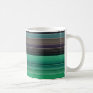 Caneca De Café Abstrato nº 1: Verde e cinza