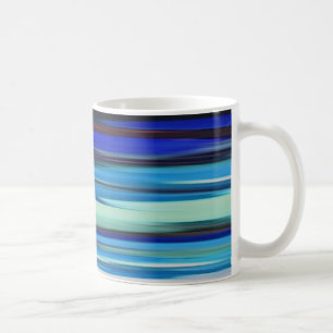 Caneca De Café Abstrato nº 2: borrão azul