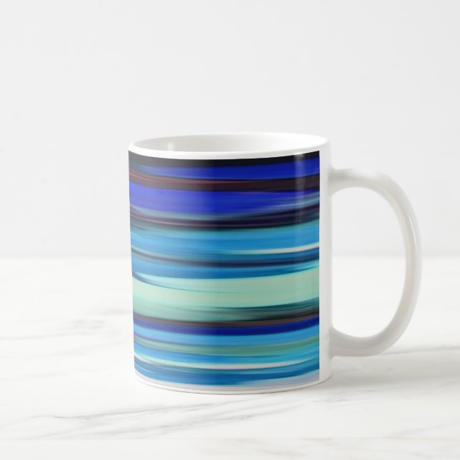 Caneca De Café Abstrato nº 2: borrão azul (Direita)