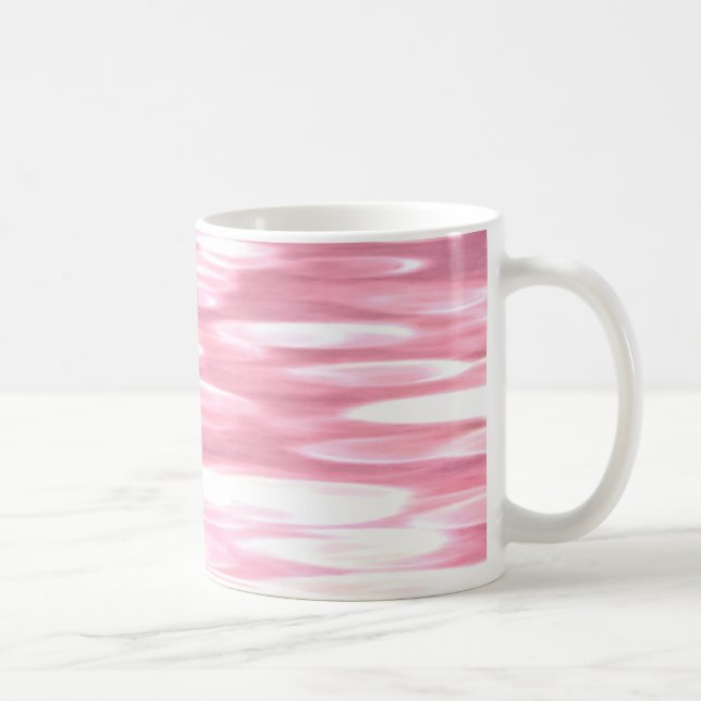 Caneca De Café Abstrato nº 3: Grelha rosa (Direita)