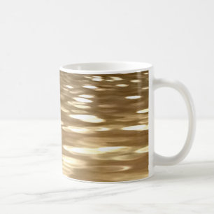 Caneca De Café Abstrato nº 3: Shimmer Dourado