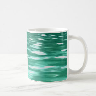 Caneca De Café Abstrato nº 3: Shimmer Verde