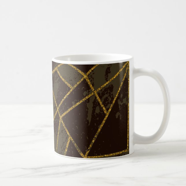 Caneca De Café Abstrato nº 941 Brown (Direita)