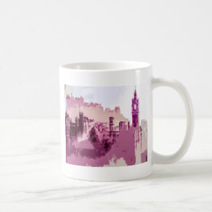 Caneca De Café Abstrato Painting Edimburgo Capital da Escócia