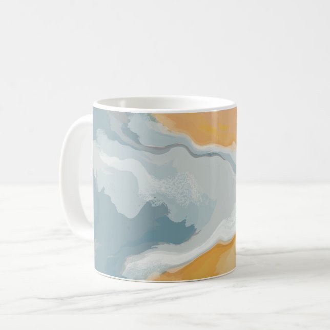 Caneca De Café Abstrato Pastel Paint Summer Edition (Frente Esquerda)