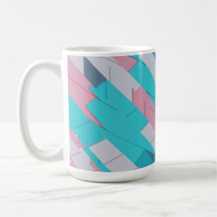 Caneca De Café Abstrato Patterno Colorido