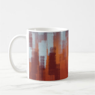 Caneca De Café Abstrato pintando o pano de fundo na parede de con