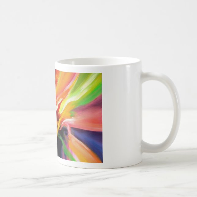 Caneca De Café Abstrato: Pintura de Serdar Hizli (Direita)