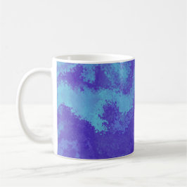 Caneca De Café Abstrato Purple Blue Diffusion